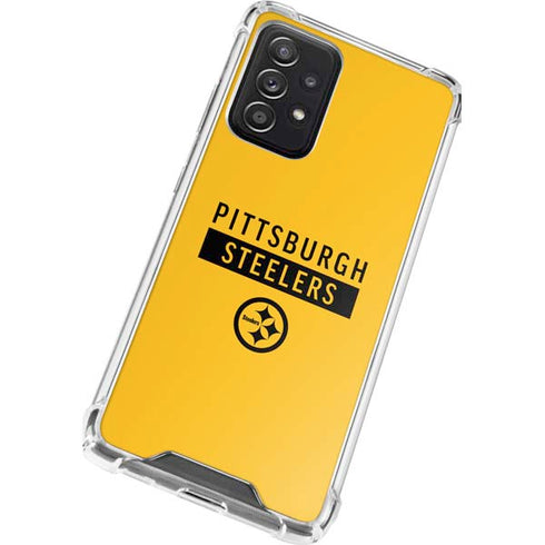 NFL Pittsburgh Steelers Yellow Performance Series Galaxy A52 5G Clear Case